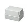 Square applied box 300x220x180mm IP56 high for distribution junction ABS UV resistance without grommets smooth edges