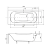 Besco Aria Plus rectangular bathtub 150 - ADDITIONALLY 5% DISCOUNT ON CODE BESCO5