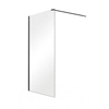 Besco Aveo Black Walk-In shower wall 140x195 cm - additional 5% DISCOUNT with code BESCO5