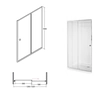 Besco Duo Silde shower doors 130 cm - additional 5% DISCOUNT with code BESCO5