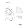 Besco Ewa bathtub casing 134- ADDITIONALLY 5% DISCOUNT FOR CODE BESCO5