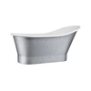 Besco Gloria Glam freestanding bathtub 150 silver - ADDITIONALLY 5% DISCOUNT FOR CODE BESCO5