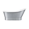 Besco Gloria Glam freestanding bathtub 160 silver - ADDITIONALLY 5% DISCOUNT FOR CODE BESCO5