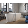 Besco Goya A-line freestanding bathtub 160 includes a siphon cover with a white overflow - ADDITIONALLY 5% DISCOUNT FOR CODE BESCO5