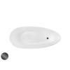 Besco Goya Freestanding Bathtub 160 + click-clack graphite cleaned from the top