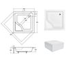 Besco Igor neliön suihkuallas 80 x 80 cm - LISÄKSI 5% ALENNUS KOODISTA BESCO5