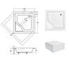 Besco Igor square shower tray 80 x 80 cm - ADDITIONALLY 5% DISCOUNT FOR CODE BESCO5