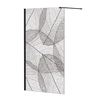 Besco Leafy Walk In shower wall 110x200 cm - additional 5% DISCOUNT with code BESCO5