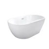 Besco Navia Freestanding Bathtub 160 including siphon cover with gold overflow - ADDITIONALLY 5% DISCOUNT FOR CODE BESCO5