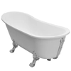 Besco Olaya Glam Vasca da bagno freestanding oro 160 + gambe nere - ulteriore SCONTO 5% con il codice BESCO5