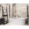 Besco Prime Black bathtub screen 2 90x140cm - additional 5% DISCOUNT with code BESCO5