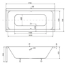 Besco Quadro Slim ορθογώνια μπανιέρα 180 x 80 cm - ΕΠΙΠΛΕΟΝ 5% ΕΚΠΤΩΣΗ ΓΙΑ ΚΩΔΙΚΟ BESCO5