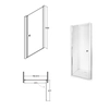 Besco Sinco shower doors 80 cm - additional 5% DISCOUNT with code BESCO5