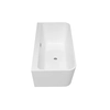 Besco Varya Freestanding Bathtub 150 + siphon cover with white overflow - additional 5% DISCOUNT with code BESCO5