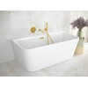 Besco Varya Freestanding Bathtub 170 + siphon cover with gold overflow - additional 5% DISCOUNT with code BESCO5