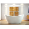 Besco Viya brīvi stāvoša vanna 170 iekļauts klikšķu komplekts, balts, tīrīts no augšas - papildus 5% atlaide kodam BESCO5