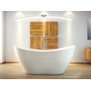 Besco Viya Freestanding Bathtub 170 περιλαμβάνεται σετ click-clack, λευκό, καθαρισμένο από πάνω - Επιπλέον, 5% έκπτωση για τον κωδικό BESCO5