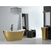 Besco Viya Glam freistehende Badewanne 170 Gold + Click-Clack Chrom - Zusätzlich 5% Rabatt für den Code BESCO5