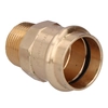 Bico adaptador, rosca externa,28x3/4 imprensa de bronze B