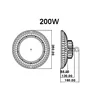 Βιομηχανική λάμπα LED T-LED HB-UFO200W - 120lm/w Χρώμα φωτός: Λευκό ημέρας