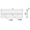 Blacha zakończeniowa BZK/BZKO100, grubość blachy 1,0 mm E90