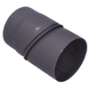 Black adjustable elbow 45 degrees DN 160, connection to solid fuel boilers