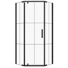 Black pentagonal shower cabin Kerra Metro 90x90x190