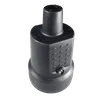 Black plug with schuko rubber coupling 16A 250V