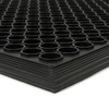 Black rubber anti-fatigue anti-slip oil resistant mat (75% nitrile rubber) FLOMA Workmate - length 60 cm, width 90 cm and height 1.4 cm