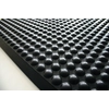 Black rubber industrial anti-fatigue mat - length 90 cm, width 60 cm and height 1.5 cm
