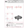 BLITZSCHUTZ-Kreuzverbinder 4 x M8 s -50 STAHL VERZINKT