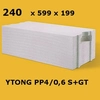 Bloc YTONG, grosime 24x20x60cm clasa PP4/0,6 S+GT