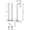 Bodenmontierte Wassereinlässe für die Wannenarmatur Tres Classic 24219403