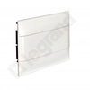 Boîte de distribution encastrée PRACTIBOX S 1x12 avec portes blanches, pour murs pleins