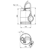 Bomba sumergible para aguas residuales/drenaje UNILIFT KP 250-A1 230V, 0,48kW, cable 5m con enchufe SCHUCO