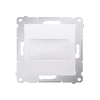 Bouchon de cadre (module).Fixation par clips ou vis, blanc