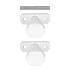 BOUTON ROTATIF DE BOUTON DE PANNEAU DE PORTE 36mm BLANC