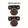 BOUTON ROTATIF DE BOUTON DE PANNEAU DE PORTE 36mm BRUN