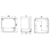 Box 100x100x73mm aluminum junction box distribution IP67 IK09