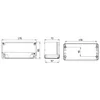 Box 170x80x73mm aluminum junction box distribution IP67 IK09