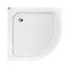 Box doccia semicircolare Duso 90x90x184 - vetro trasparente + piatto doccia