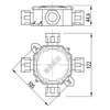 Box n/t IP67 4xPG16 5 klemmen 11P grijs