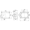 Branch box applied ABS 150x110x70mm IP67 IK06 transparent