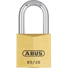 Brass padlock, various types, labeled 85/30 ABUS