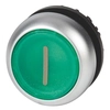 Braukt M22-DRL-G-X1 aizmugurgaismota plakana zaļa poga bez atgriešanās
