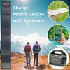 BRESSER mobile saulės įkroviklis 60 vatų su USB ir newolatinės srovės investimi