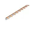 Bridge bar comb busbar 1 pole 63A 1 meter 57 pins for safe connections