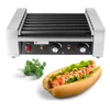 Broodrooster voor hotdogs 7 Teflonrollers 520x305x205 - Perfect voor gastronomie