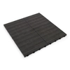 Brown plastic terrace tile Linea Easy - length 40 cm, width 40 cm and height 2.65 cm