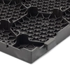 Brown plastic terrace tile Linea Easy - length 40 cm, width 40 cm and height 2.65 cm